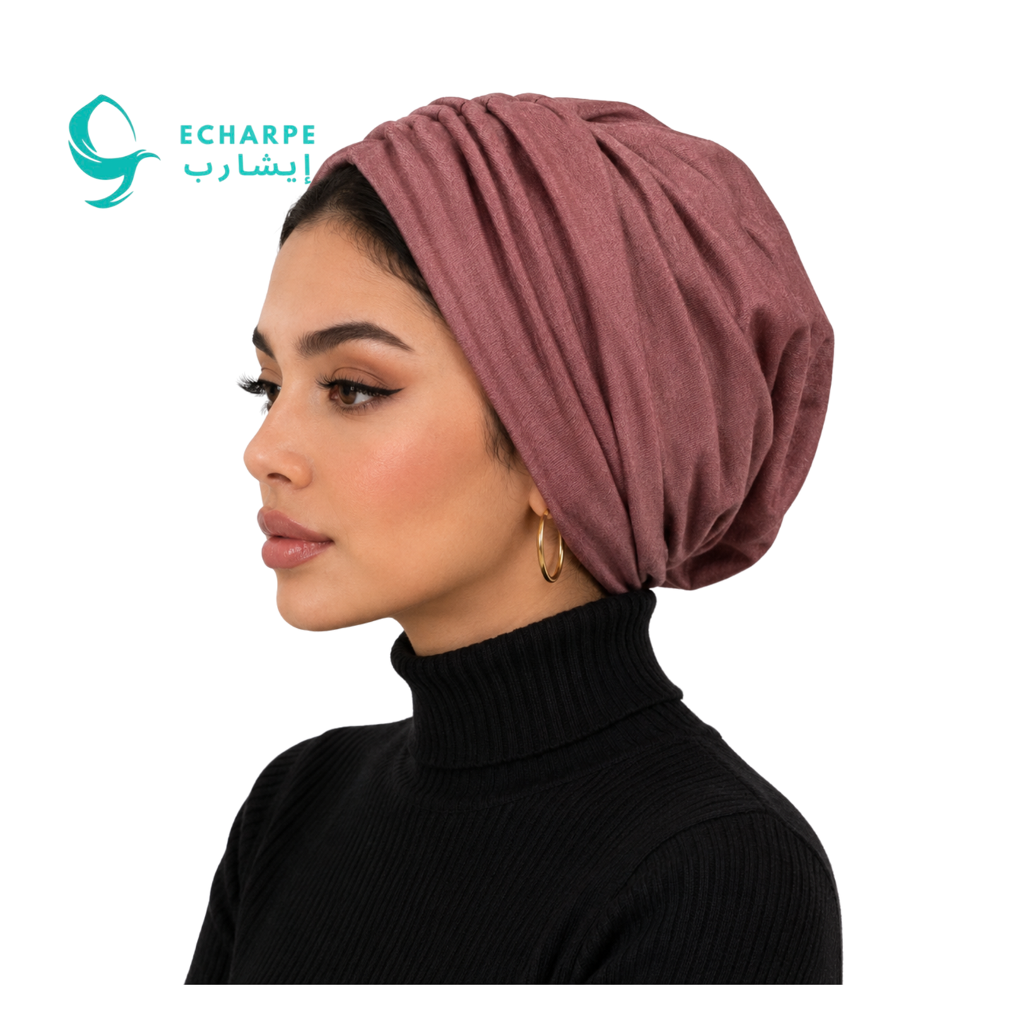 ECHARPE Tie-Back Turban Head Wrap – Soft Stretch & Adjustable