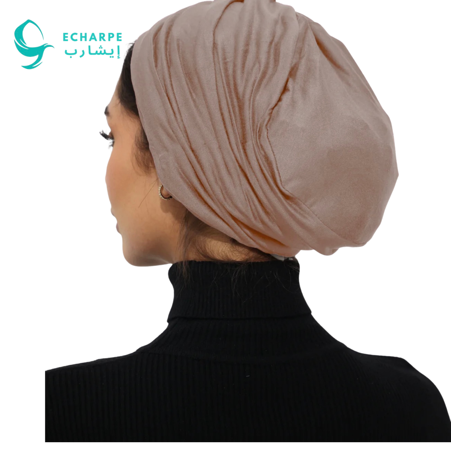 ECHARPE Tie-Back Turban Head Wrap – Soft Stretch & Adjustable