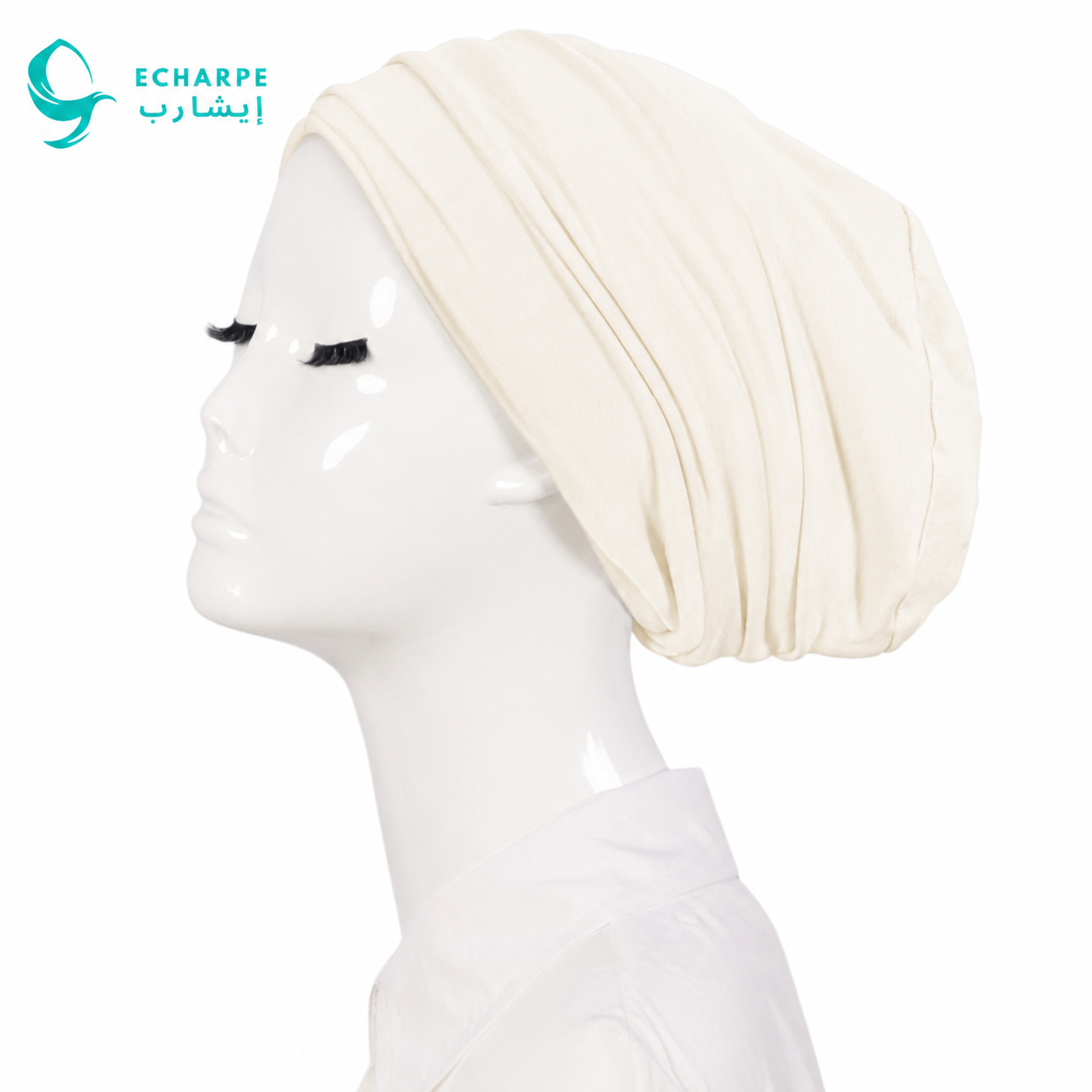 ECHARPE Tie-Back Turban Head Wrap – Soft Stretch & Adjustable