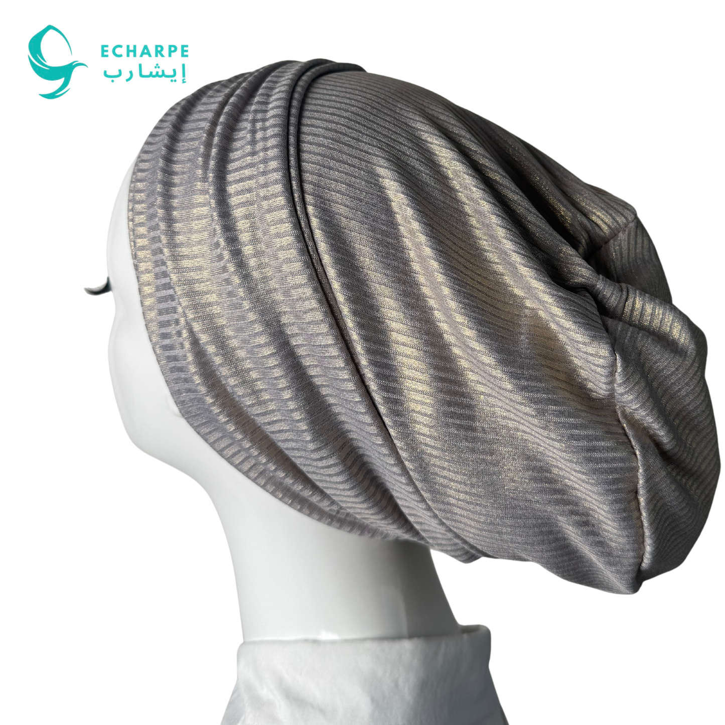 ECHARPE Metallic Turban – Elegant Ready-to-Wear Headwrap