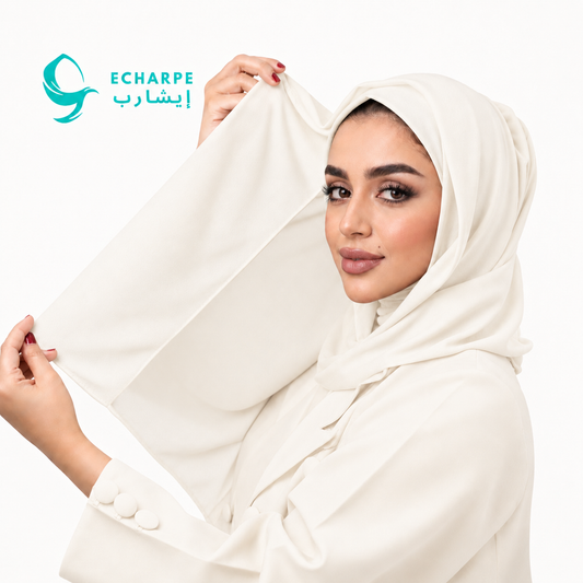 Turkish Gauze Hijab with Jafsa – Ready to Wear Lightweight Shaash Scarf | Soft Breathable Modest Hijab for Women