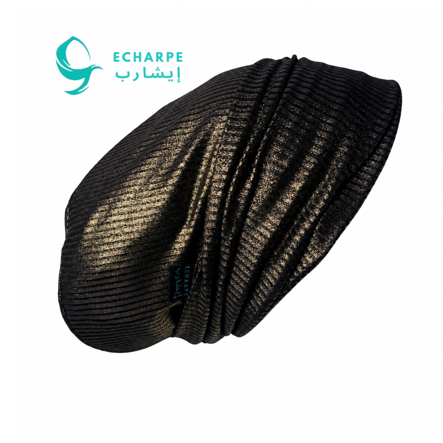 ECHARPE Metallic Turban – Elegant Ready-to-Wear Headwrap