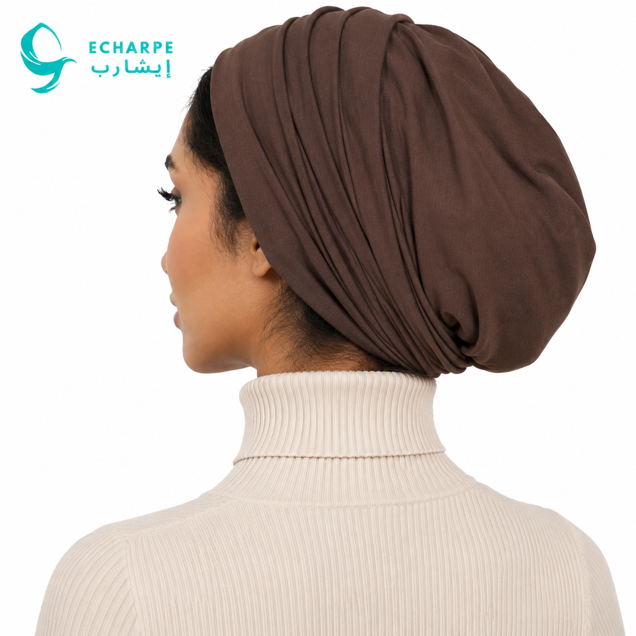 ECHARPE Tie-Back Turban Head Wrap – Soft Stretch & Adjustable