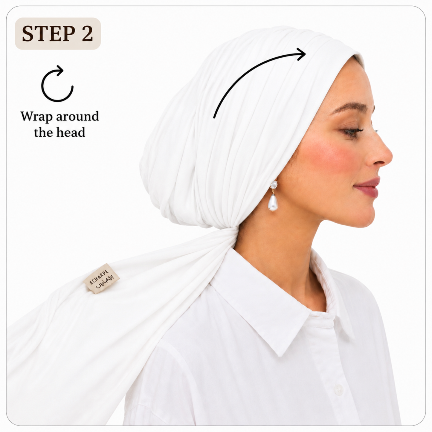 ECHARPE Ready Tie Turban – Soft Stretch