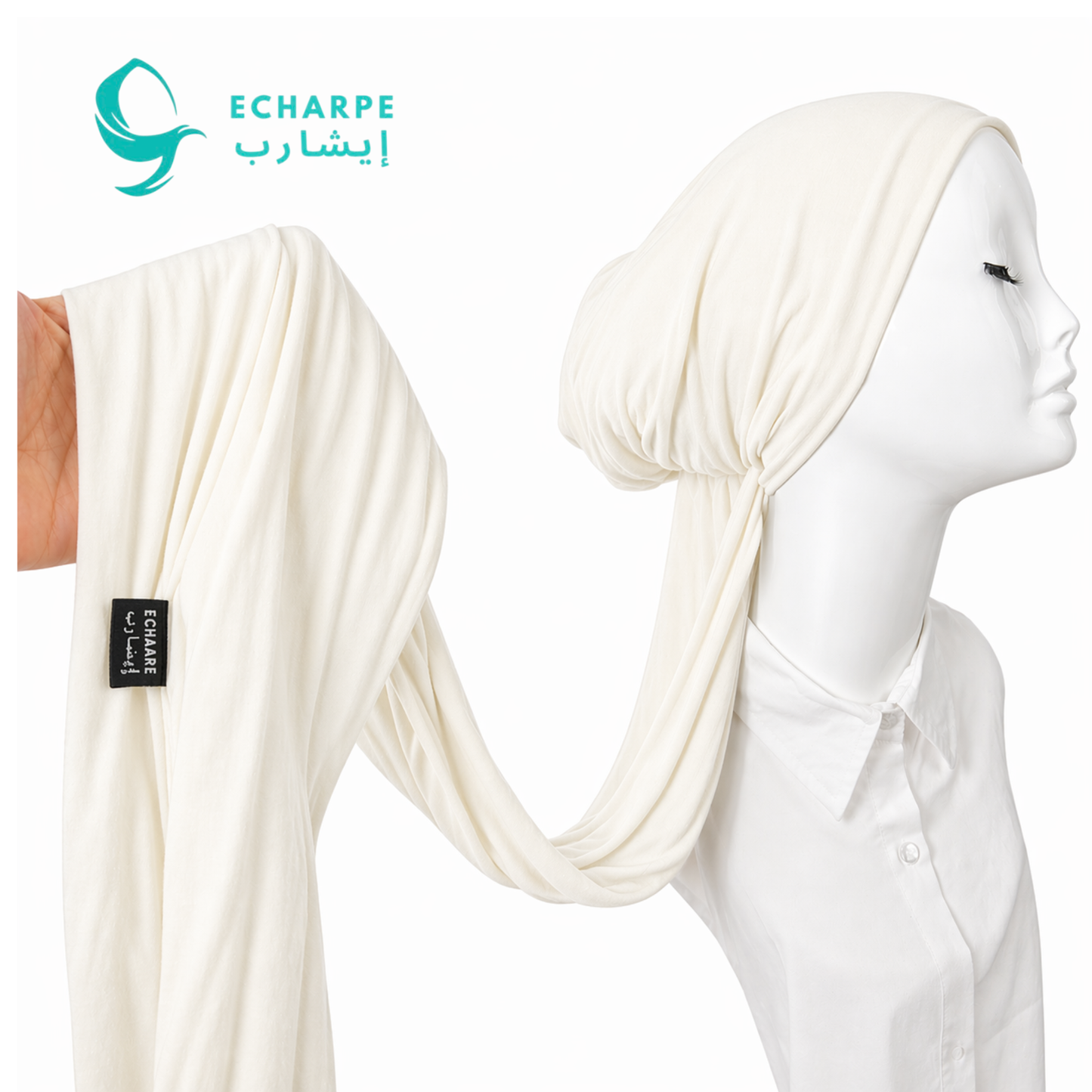 ECHARPE Ready Tie Turban – Soft Stretch